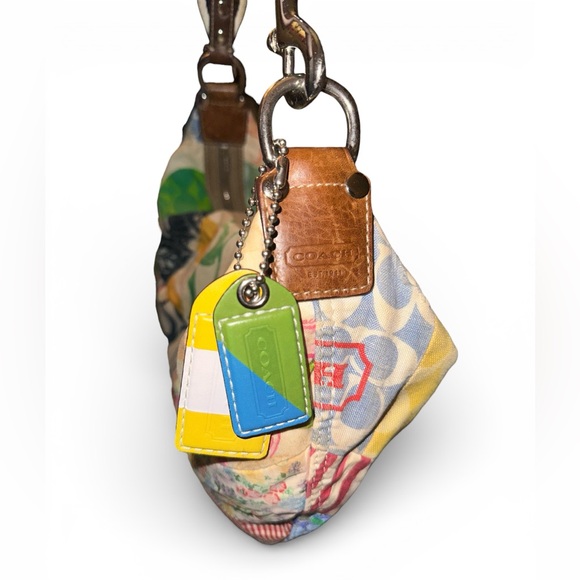 Coach Vintage Y2K Hampton Patchwork Multicolor Patchwork Hobo Shoulder Bag - Picture 7 of 13